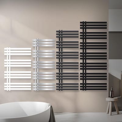 Design Badkamerradiator Paneelradiator Handdoekverwarmer 600 x 1200 mm Antraciet