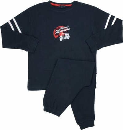 Blue Docks Jongens Pyjama - 100% Katoen - Blauw - Maat 152