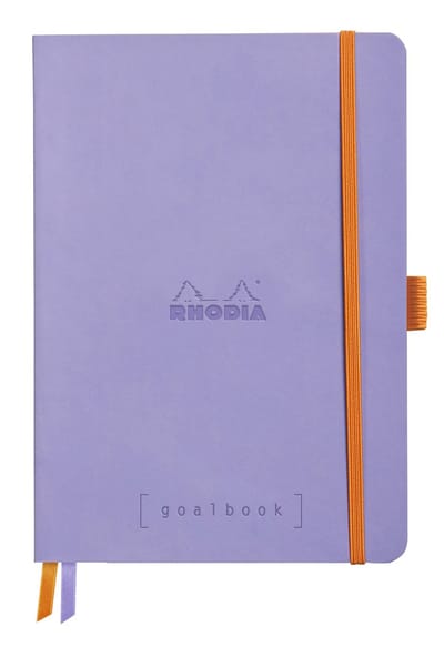 Rhodia Goalbook – A5 – 120 Bladen – Dotted – Ivoorkleurig Papier 90 g/m² – Elastieksluiting - Iris