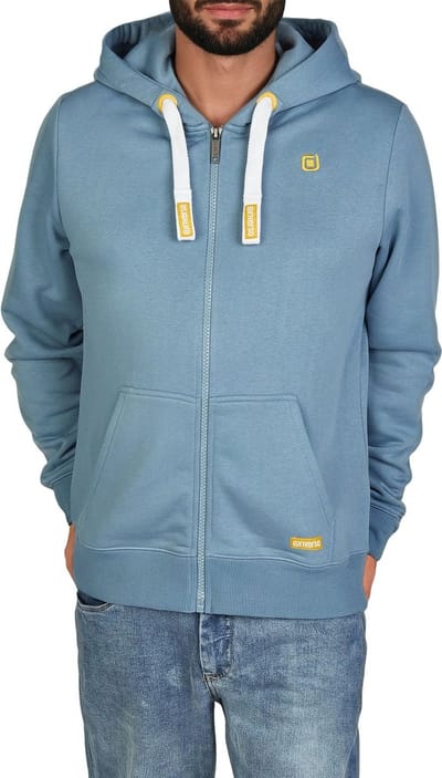 riverso Heren Sweatjack RIVNoah regular fit Blauw M Volwassenen Hoodiejacket - Sweatvest