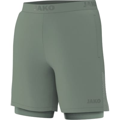 Jako Power 2-In-1 Short Heren - Mintgroen | Maat: S