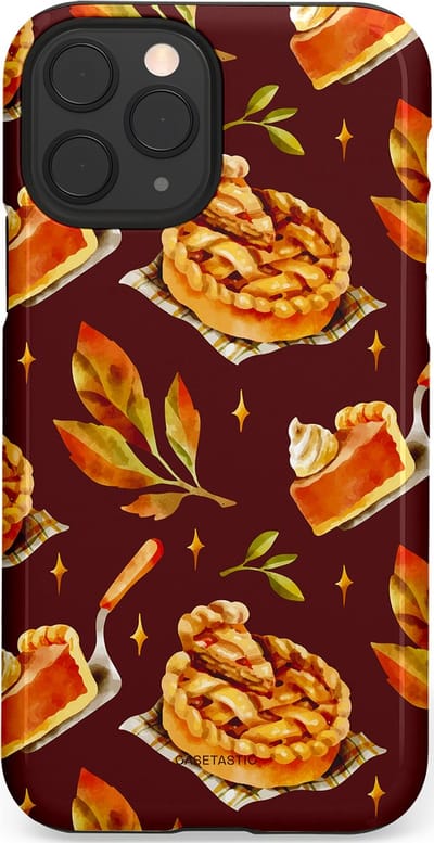 Casetastic Hoesje Geschikt voor Apple iPhone 11 Pro - Stijlvolle Beschermende Duo-layer Case - Karamel Appel Ontwerp