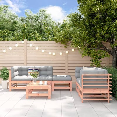 vidaXL - 6-delige - Loungeset - massief - douglashout