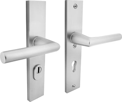 Intersteel Veiligheidsbeslag met kerntrekbeveiliging SKG*** profielcilinder 72 mm rechthoekig achterdeurbeslag