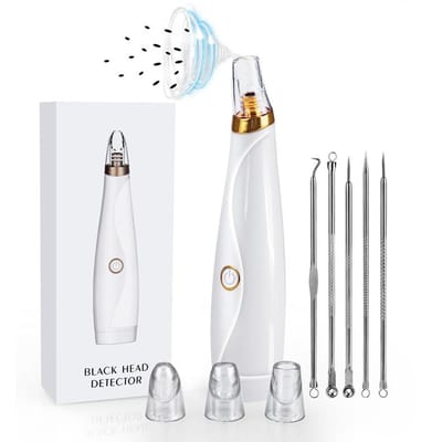 2022 Nouveau Produit Aspirateur de Points Noirs Nettoyeur de Pores Faciaux Domestique Petite Bulle Élimine les Points Noirs white