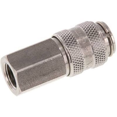 RVS DN 5 Luchtkoppeling Snelkoppeling G 1/8 inch Binnendraad - CLS5-F-S-018