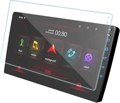 Hoogwaardige Tempered Glass Screen Protector voor Navigatieschermen van Auto's, Eenvoudig te Gebruiken, Bescherming tegen Krassen en Vingerafdrukken (9 inch)