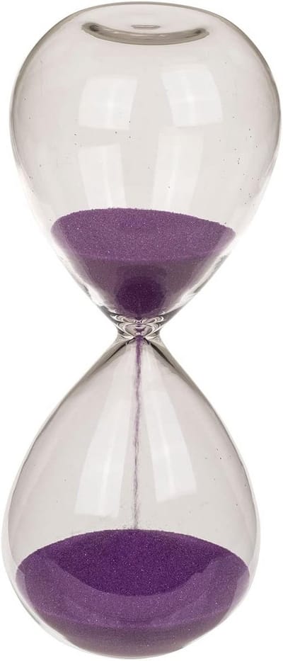 Zandloper 5 Minuten Glazen Timer voor Keuken en Bureau