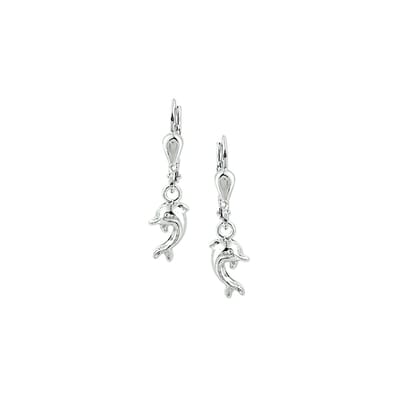 YO&NO Oorhangers dolfijn - brisur haak Zilver 925