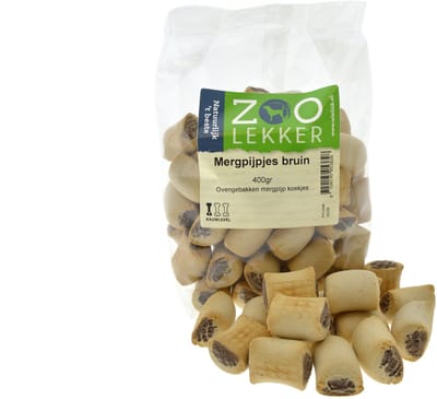 Zoolekker Mergpijpjes Bruin 10KG