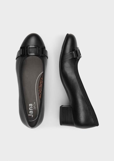 Pumps met decoratieve gesp - zwart - Gr. 36 van Goldner Fashion