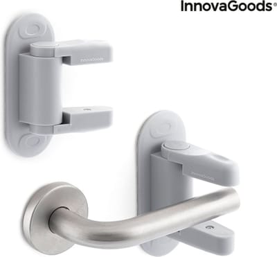 Veiligheidsslot voor deuren - Dlooky InnovaGoods - 2 stuks - Kinderslot - Veiligheidsslot - Deurstopper