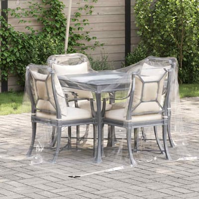 vidaXL - Doorzichtig - zeildoek - met - zeilringen - 2x3 - m - PVC