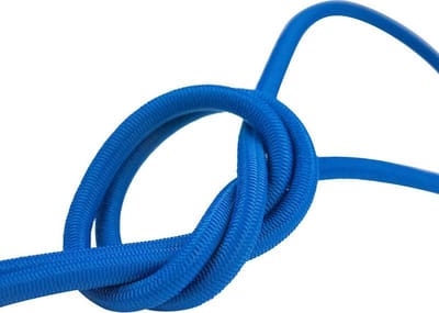 Afdekzeilwinkel - Elastisch koord 6mm blauw op rol - 10 meter
