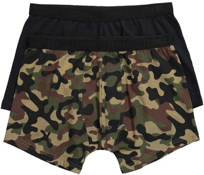 JP 1880 - Heren - Midpants FLEXNAMIC® OEKO-TEX set van 2 onderbroek - Mosgroen - Maat 3XL