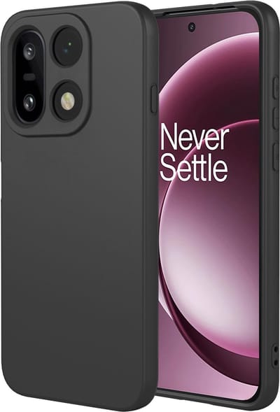 MobyDefend Hoesje - Geschikt voor OnePlus 15 - Matte Siliconen Backcover - Zwart