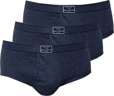 ESGE Heren Slip met voorsluiting 3 pack- Fijnrib Jeans