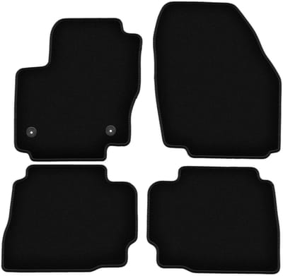 BASIC zwarte veloursmatten voor: Ford Mondeo MK4 liftback, sedan, stationwagen (2012-2014)
