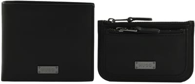 HUGO Kaarthouder Cadeauset Gift Set Card Wallet / Coin Case Black Zwart