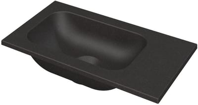 INK - Fontein Quartz Zonder Kraangat Universeel - 400x220x10 mm - Zwart