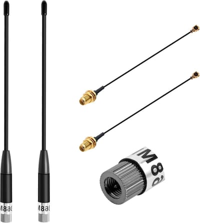 LoRa Antenne 10dBi Gain 868MHz voor Lange Afstand Communicatie met SMA Male en U.FL IPX Kabel (2 Stuks) voor ESP32 en Meshtastic