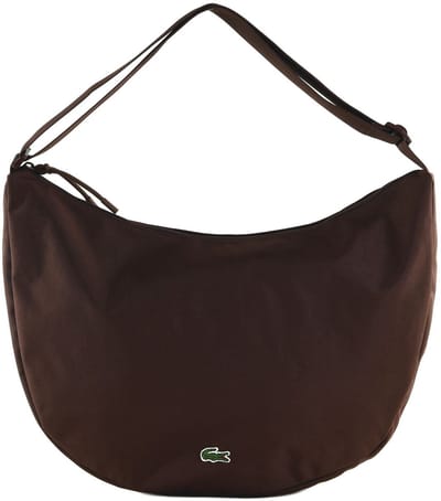 LACOSTE schoudertas Moon Bag Fudge donkerbruin
