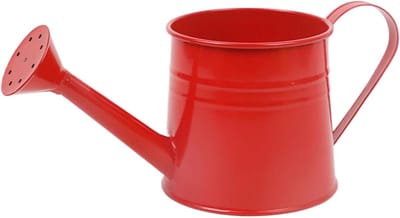 Tuingieter Metaal - Waterplanten Emmer - Planten Verzorgen - Lange Sproeier Uitloop - 1 Liter - Rood
