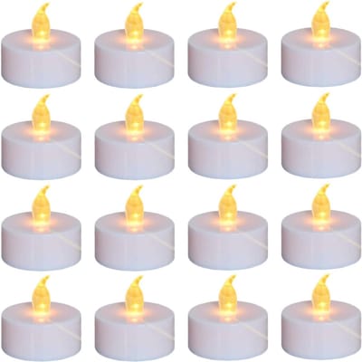 Core® Led theelichtjes bewegend vlam - Led kaarsen 24 stuks - Dinerkaarsen Veilig en Duurzaam - Lichtgeel - 4cm x 5cm x 6cm