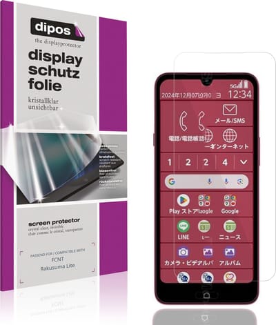 dipos – 4x Beschermfolie geschikt voor FCNT Rakusuma Lite | Krasbestendige & heldere Screenprotector Ultra-Thin