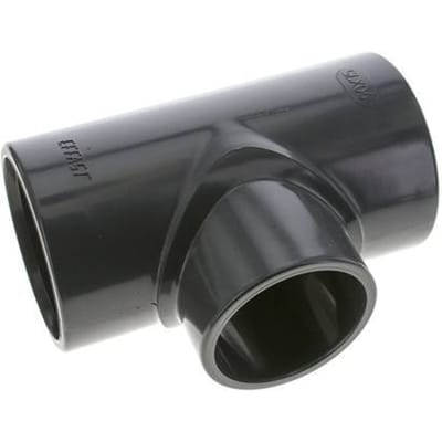 PVC Adapter T-stuk Lijmmof 90 tot 75mm