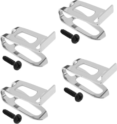 Dailygoods- Riemclip 4 Stuks - Riemhaak - Compatibel met DHP480/DHP482/HP457/HP347/TD127/TD126 - Schroeven - Metaal - MPN: 324705-1/346317-0
