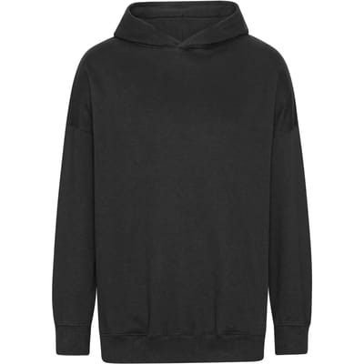 Neutral Oversized Hoodie with Side Pockets NET63112 - Black - XS