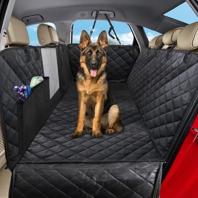 Honden Autodeken Achterbank - Auto Hondendeken 4-in-1 - Waterdicht - Antislip - Met Zijbescherming en Kijkvenster - 137 x 147 cm