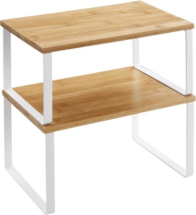 MIRA Home - Kruidenrek - Set van 2 kruidenrekken - Keukenrek - Naturel - Bamboe - ‎29,7x19,5x15,5 cm