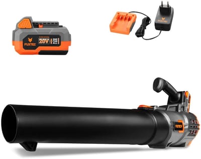 Accubladblazer - FUXTEC FX-E1LB20 - 20V 38m/s - Set van 1 4Ah accu's en 2,4A lader