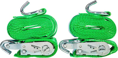 Sjorbanden met Ratel - Spanbanden Set - Lading Zekeren - TÜV Getest - 35mm x 6m - Oranje