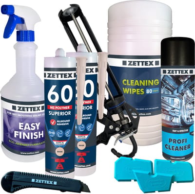 Zettex MS 60 Polymeerkit Superior - Montagekit – Lijmkit – Afdichtkit - Binnen & Buiten - 290ml - Beige - VOORDEELBUNDEL
