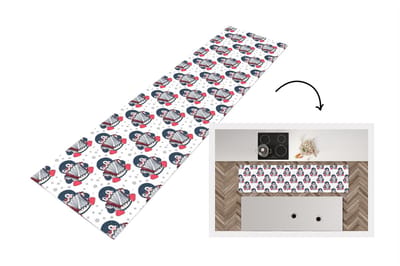 Keukenloper - Loper keuken - Accordeon - Pinguïn - Patronen - 200x50 cm - Keukenloper vinyl