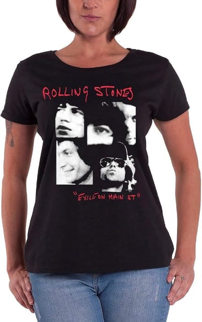 Dames T-Shirt Zwart Maat XL - Fotoprint Exil