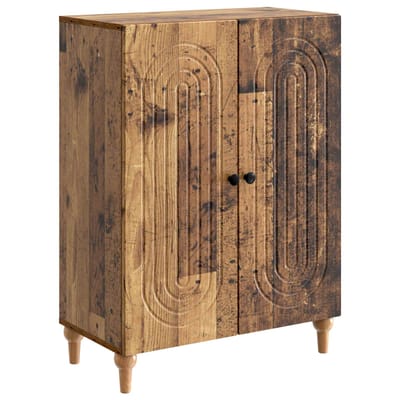 vidaXL - Dressoir - Oud - hout - 66 - x - 34,5 - x - 90 - cm - Bewerkt - hout
