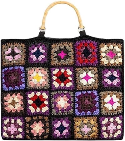 Schoudertas - Handtas Dames - Dagelijks Gebruik - Zacht en Duurzaam - 45 x 35 cm - Multicolor