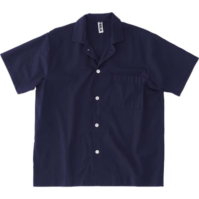 Tekla Unisex Poplin, Short Sleeve Shirt True Navy Größe: XS | Nachtwäsche Outlet | Unisex | Blau