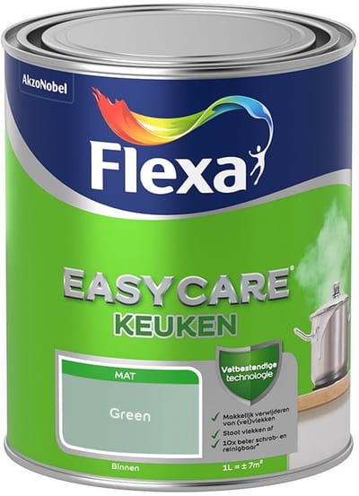 Flexa - Easycare Keuken - Green - Mengverf - 1 L