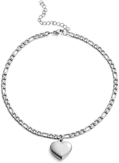 Stainless Steel Anklet met Love Pendant en 18K Gouden Plating voor Meisjes - Perfect voor Zomer, Strand en Feestjes