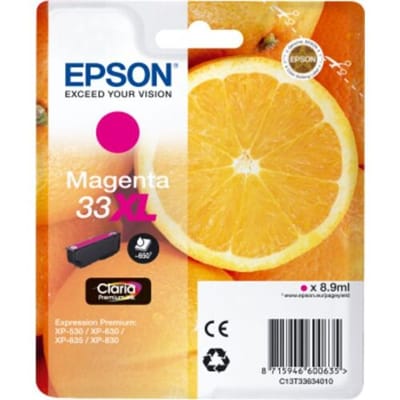 Epson Inktcartridge 33XL (C13T33634012) Magenta Hoge capaciteit