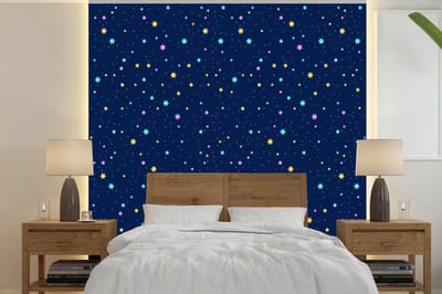 Behang - Fotobehang Sterrenhemel - Sterren - Design - Breedte 240 cm x hoogte 240 cm