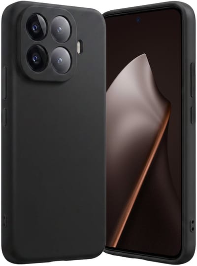 Hoes - Geschikt voor Xiaomi 15T Pro - Sterk & Shockproof - Hoesje Cover - Siliconen Case - Zwart
