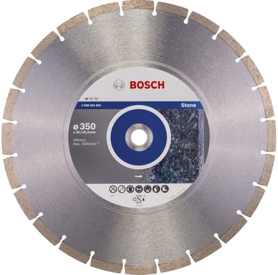 Bosch - Diamantdoorslijpschijf Standard for Stone 350 x 20,00+25,40 x 3,1 x 10 mm