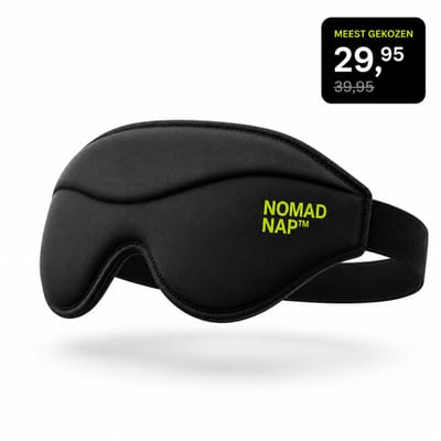 Premium Slaapmasker – 100% Verduisterend Oogmasker – Drukvrij – Ice Silk – Verstelbaar – Zijslapers, Reizen & Powernaps – Zwart