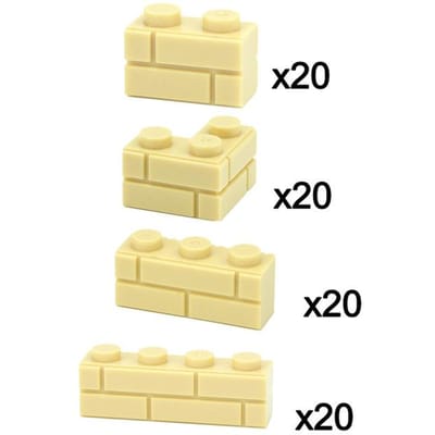 Muurstenen Dik 1+2 1*2 1*3 1*4 Noppen DIY Bouwsteen MOC Stad Accessoires Deur Raam Bouwfiguren Dikke Bakstenen Muur